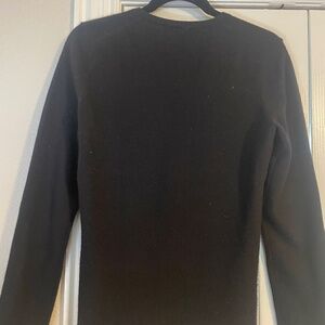 Black cashmere sweater